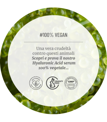 Acido ialuronico, collagene naturale - Skin care vegano